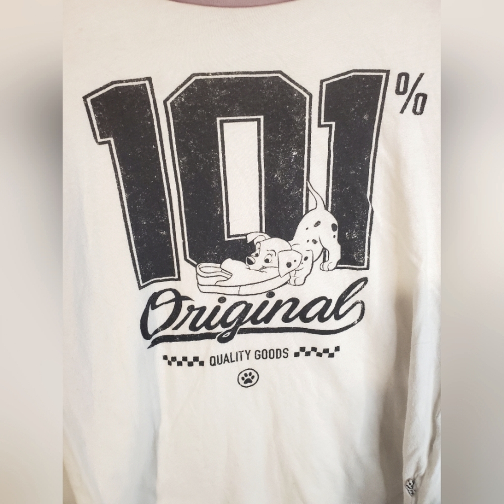Vintage Vans disney XS women's long sleeve red and white t-shirt